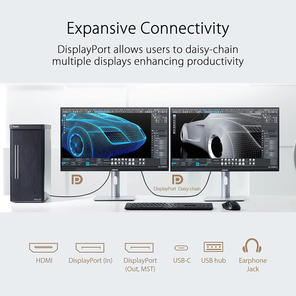 ASUS ProArt PA278CFRV monitor back view