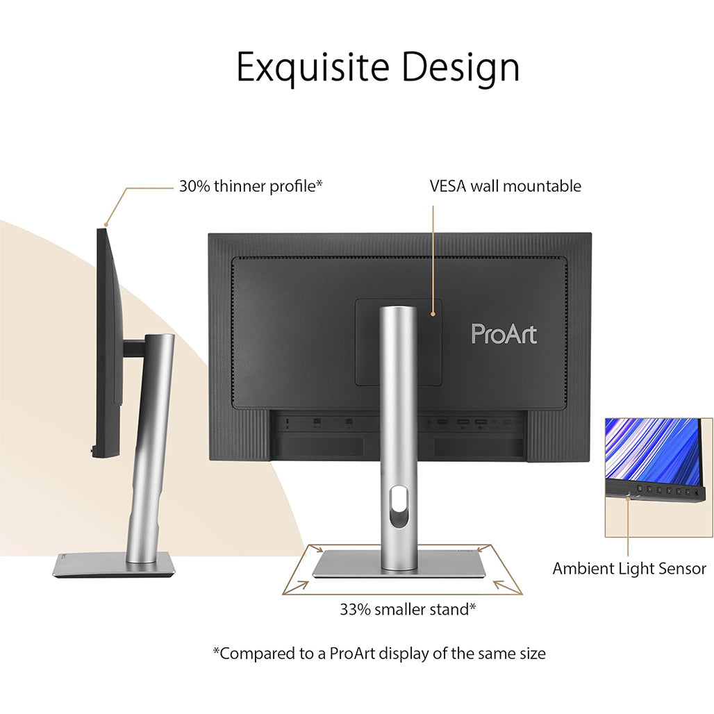 ASUS ProArt PA278CFRV monitor side view