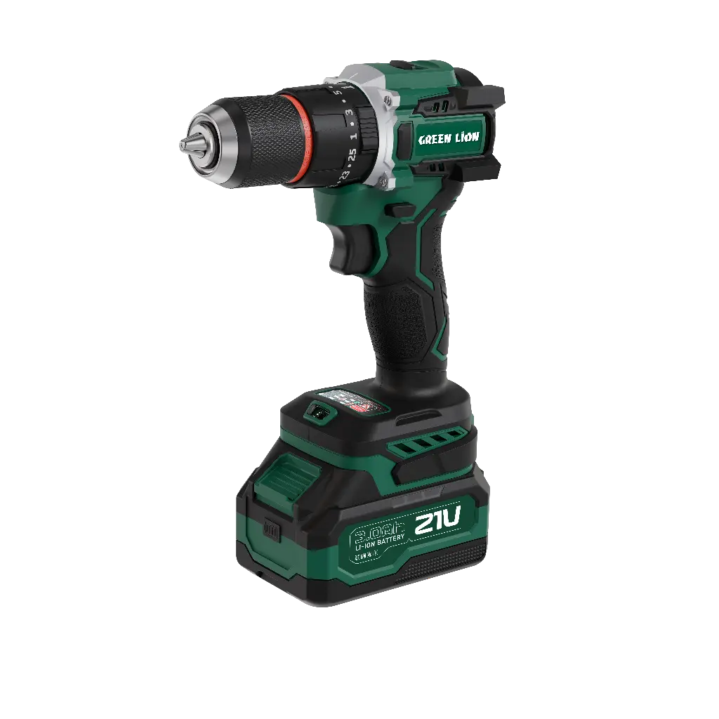 Green Lion GD-16 Pro Drive Cordless Hammer Drill - Green (5)