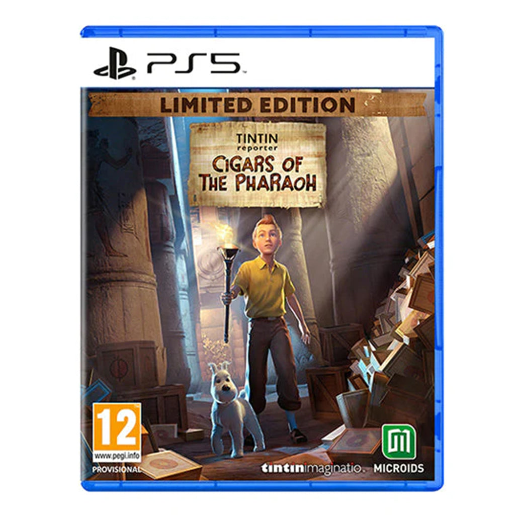 Tintin Reporter Cigars of the Pharaoh Limited Edition PS5 cover art