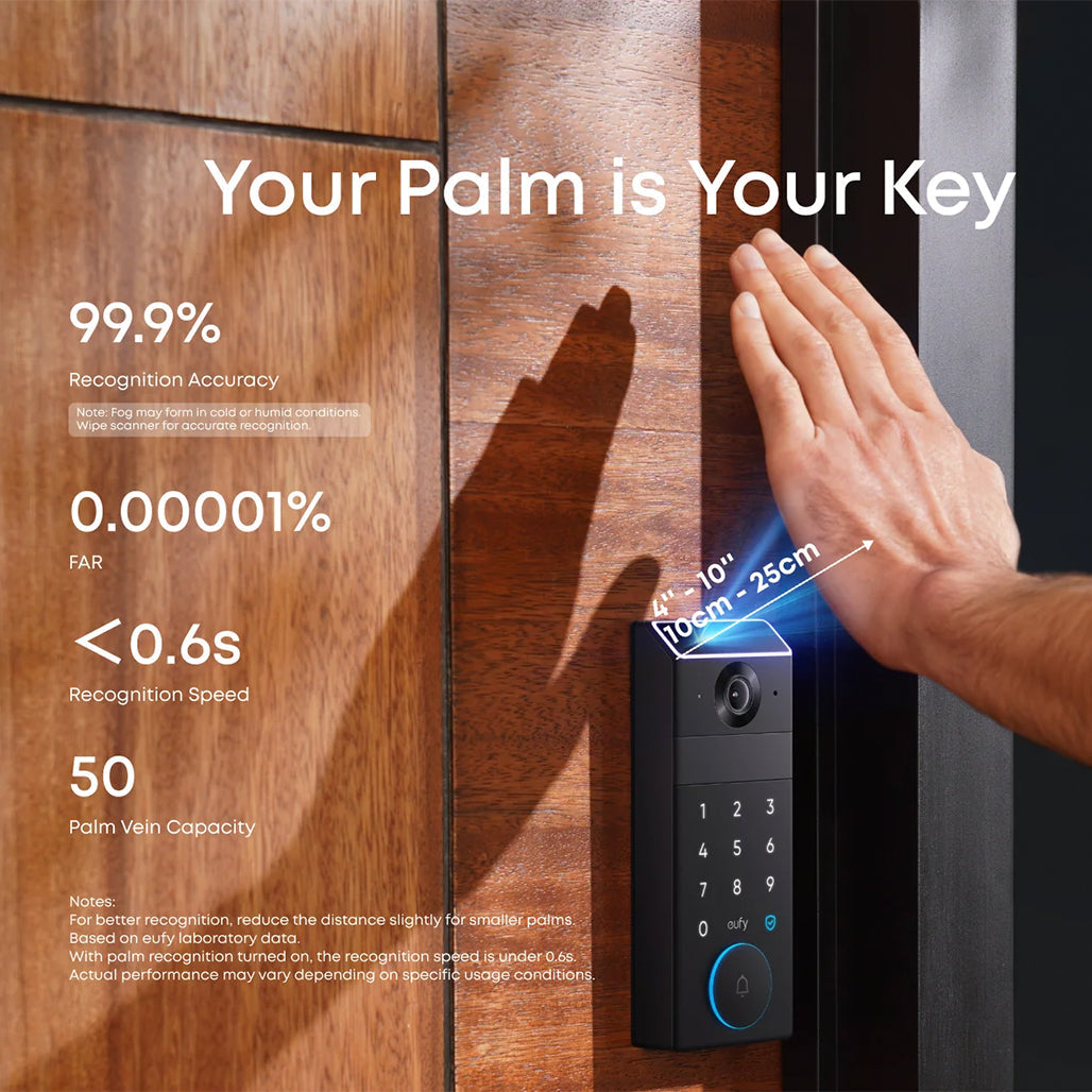 Eufy FamiLock S3 Max palm vein unlocking