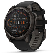 Garmin fenix 8 47mm Solar Sapphire Titanium Amp Yellow