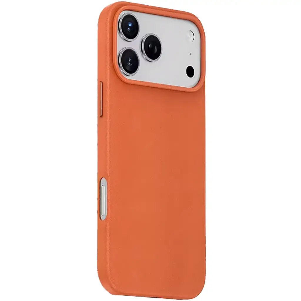 Green Lion Leather MagSafe Case iPhone 17 Pro Max Orange (8)