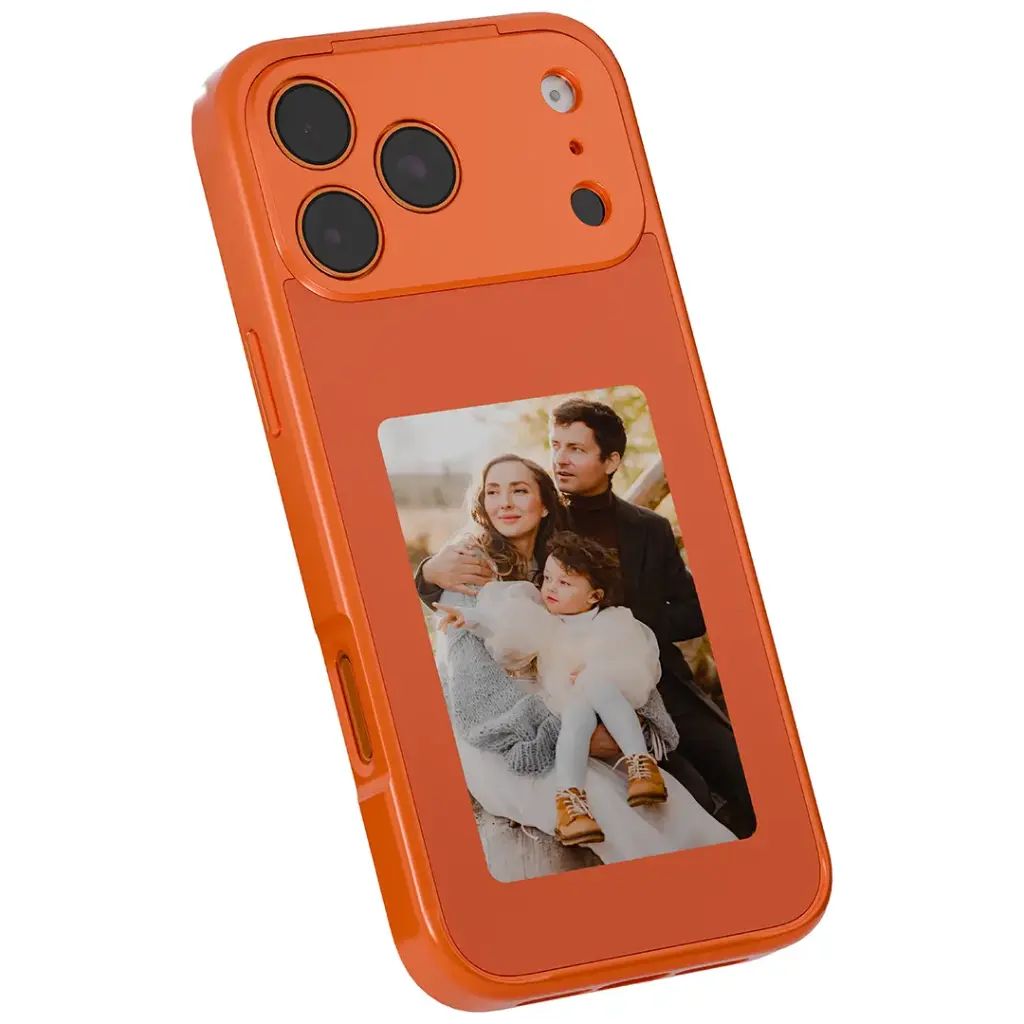 Green Lion Smart E-Ink Case iPhone 17 Pro Orange (2)