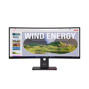 Lenovo ThinkVision T34WD-40 34 inch curved ultrawide monitor front view