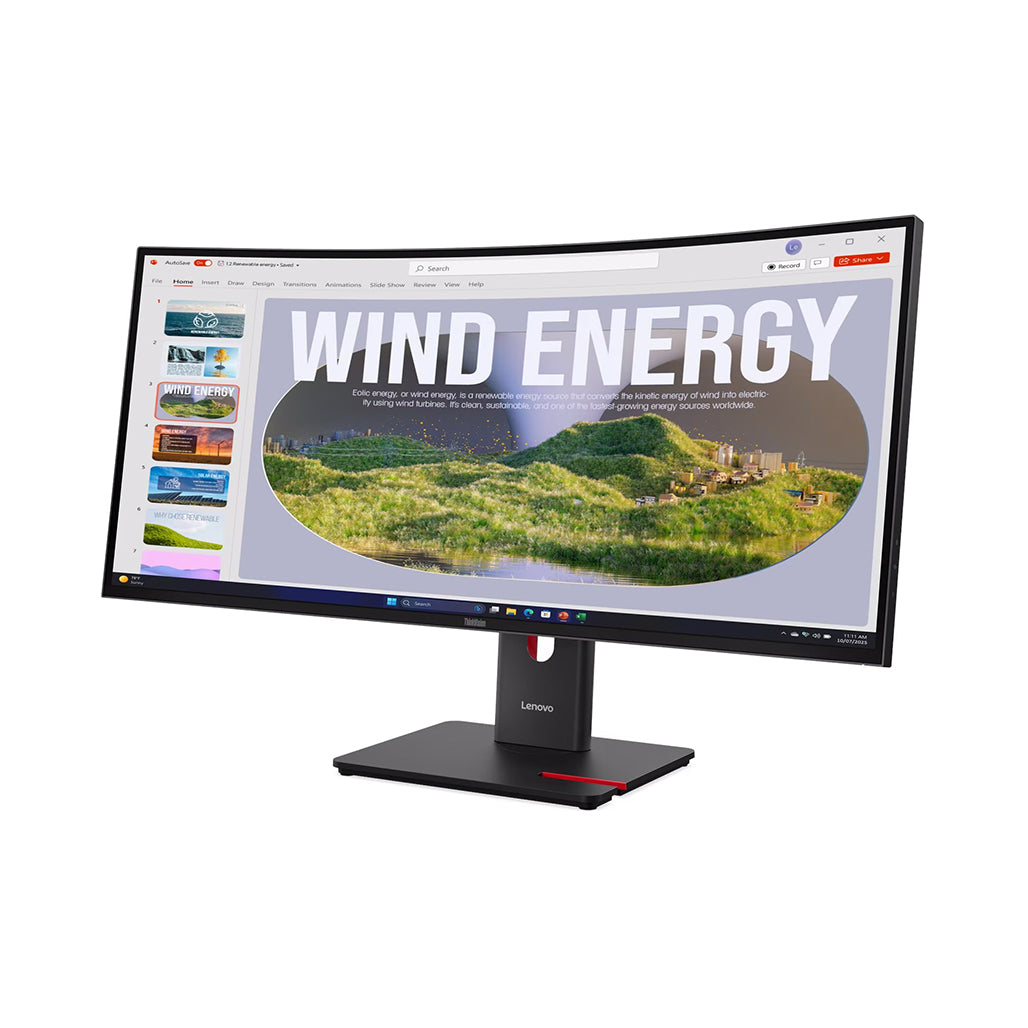 Lenovo T34WD-40 monitor curved profile