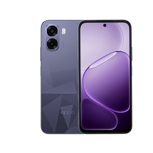 OPPO A6k - Crystal Violet front and back