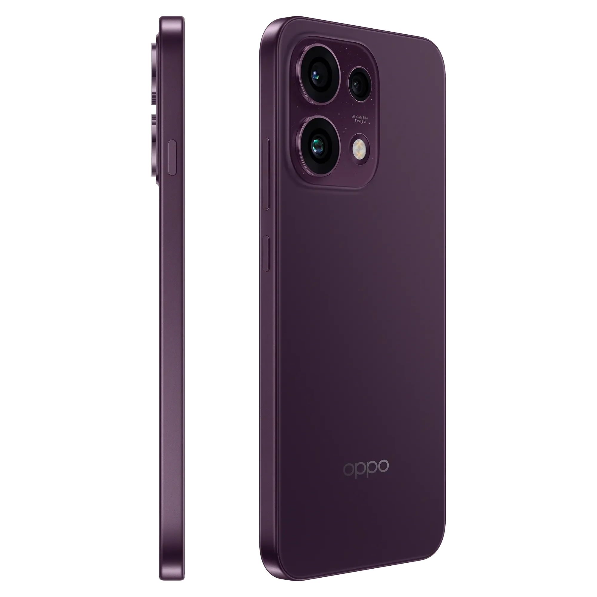 OPPO Reno16 - Twilight Violet back and side