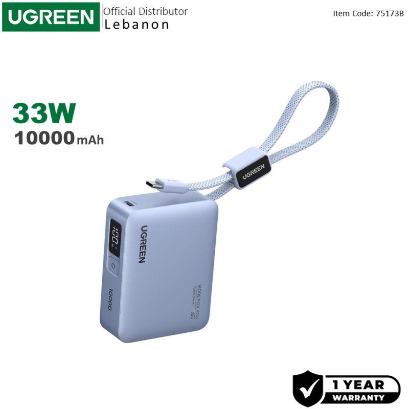 UGREEN 10000mAh 33W Ultra-Compact Power Bank