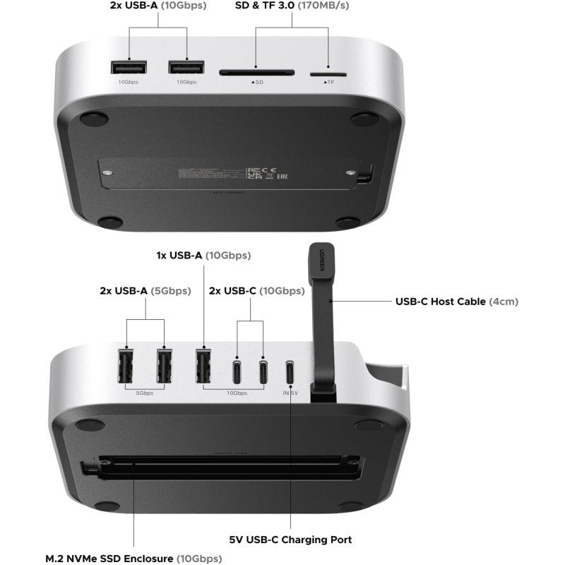 UGREEN CM841 Docking Station - angle view