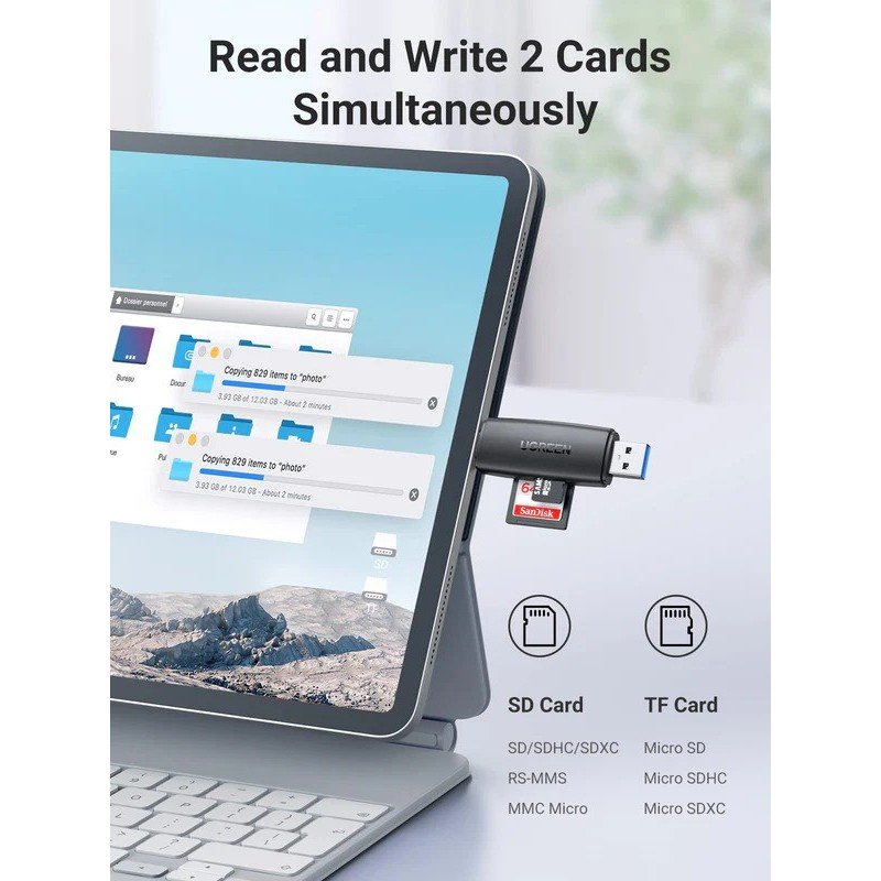 UGREEN CM304 Card Reader - with cards