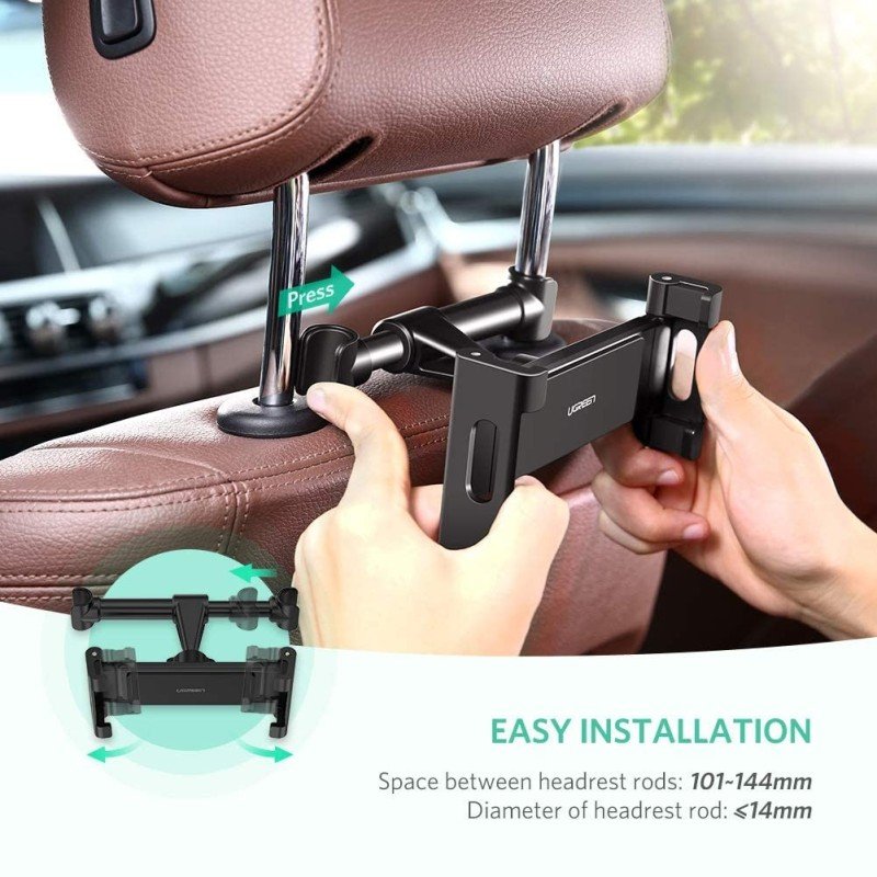 UGREEN LP160 in car backseat