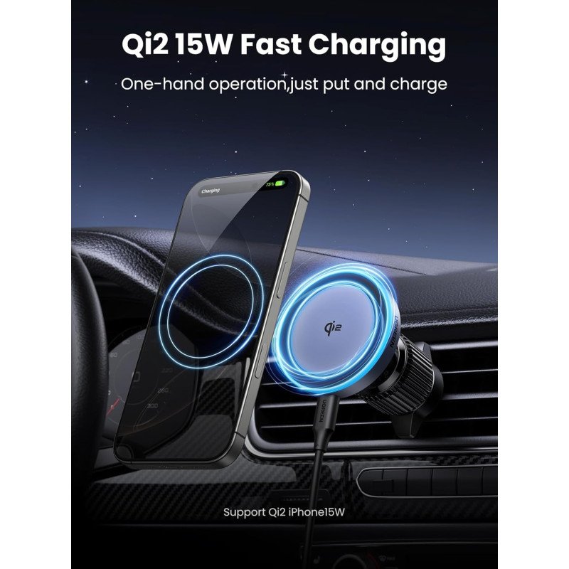 UGREEN W708 magnetic mount front view