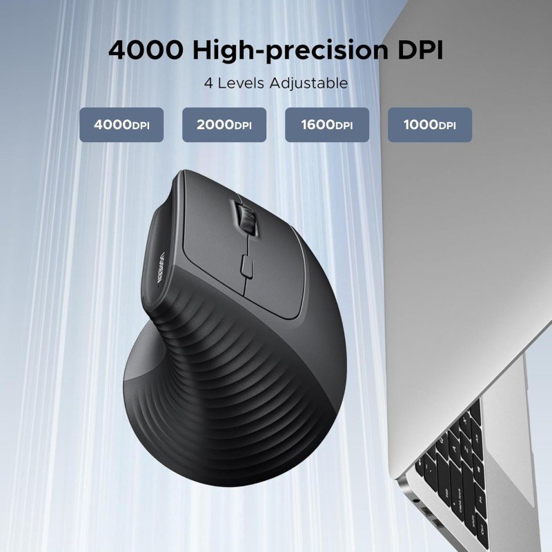 UGREEN M571P Ergonomic Vertical Mouse - Black