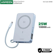 UGREEN MagFlow 10000mAh Magnetic Wireless Power Bank