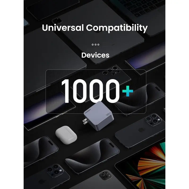 UGREEN NEXODE PRO 160W GaN Tech Chip, 4 Ports Charger for Phones, Tablets, Ipads, Laptops & MacBooks
