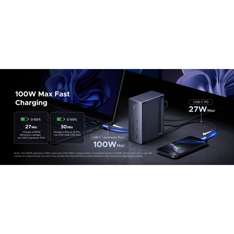 UGREEN Revodok Pro Docking Station - in use