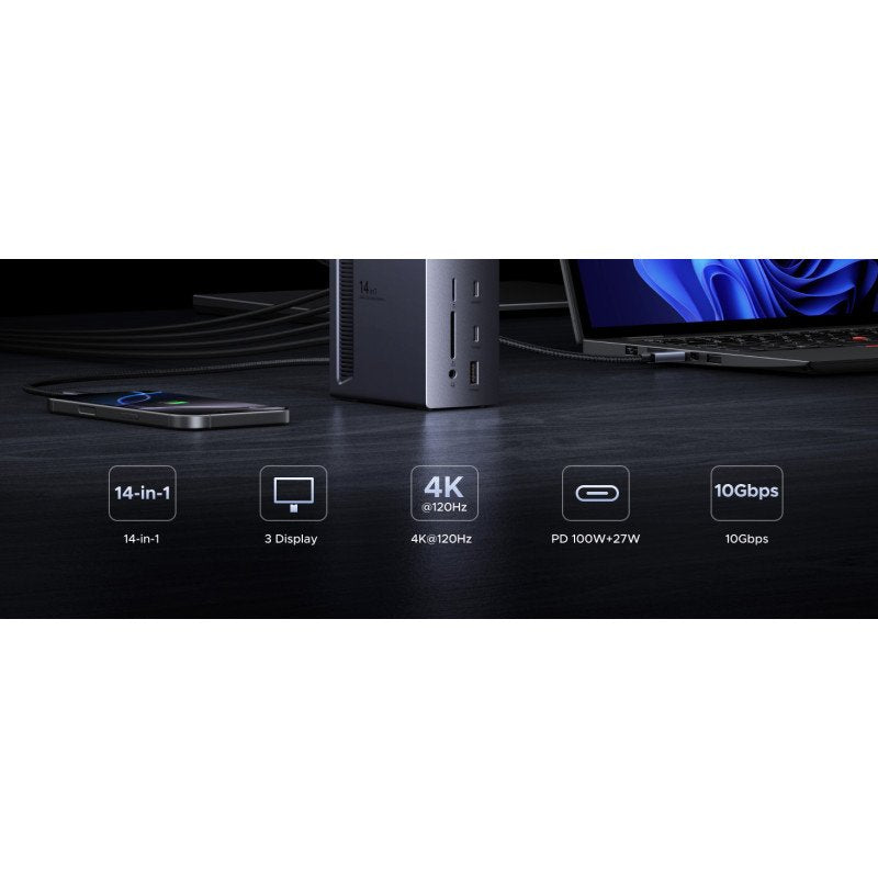 UGREEN Revodok Pro Docking Station - ports