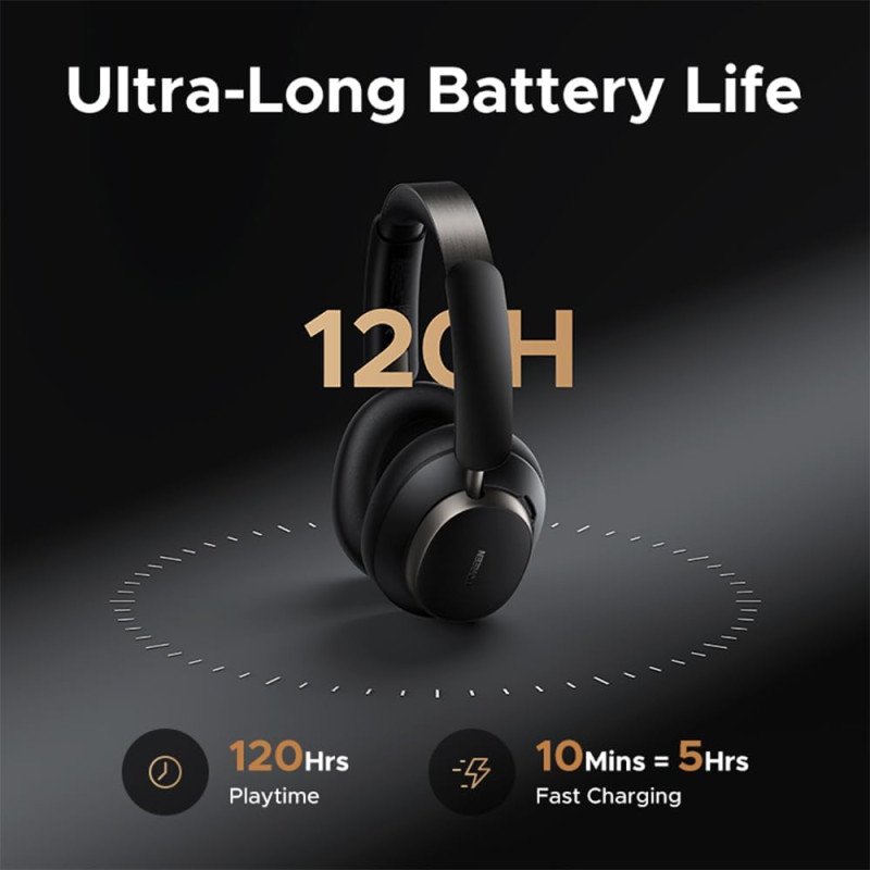 UGREEN Studio Pro Wireless Over-Ear Headphones, Dual Hi-Res &amp; LDAC Audio, 120H Playtime, Adaptive Noise Cancellation