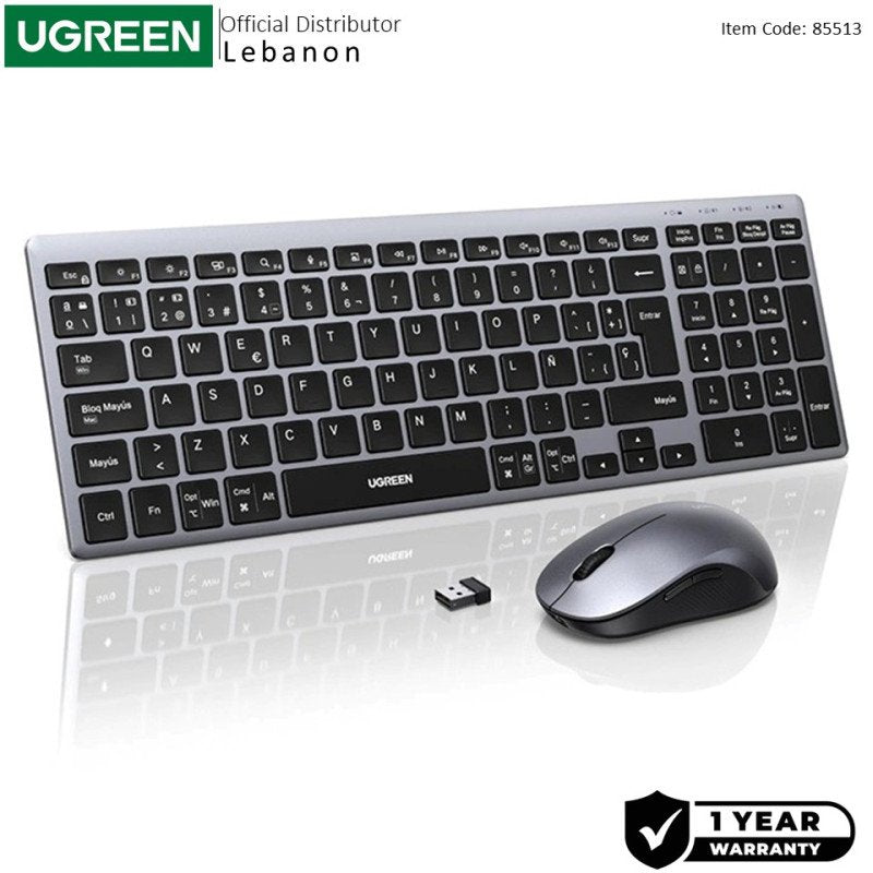 UGREEN MK552 Wireless Combo Keyboard and Mouse
